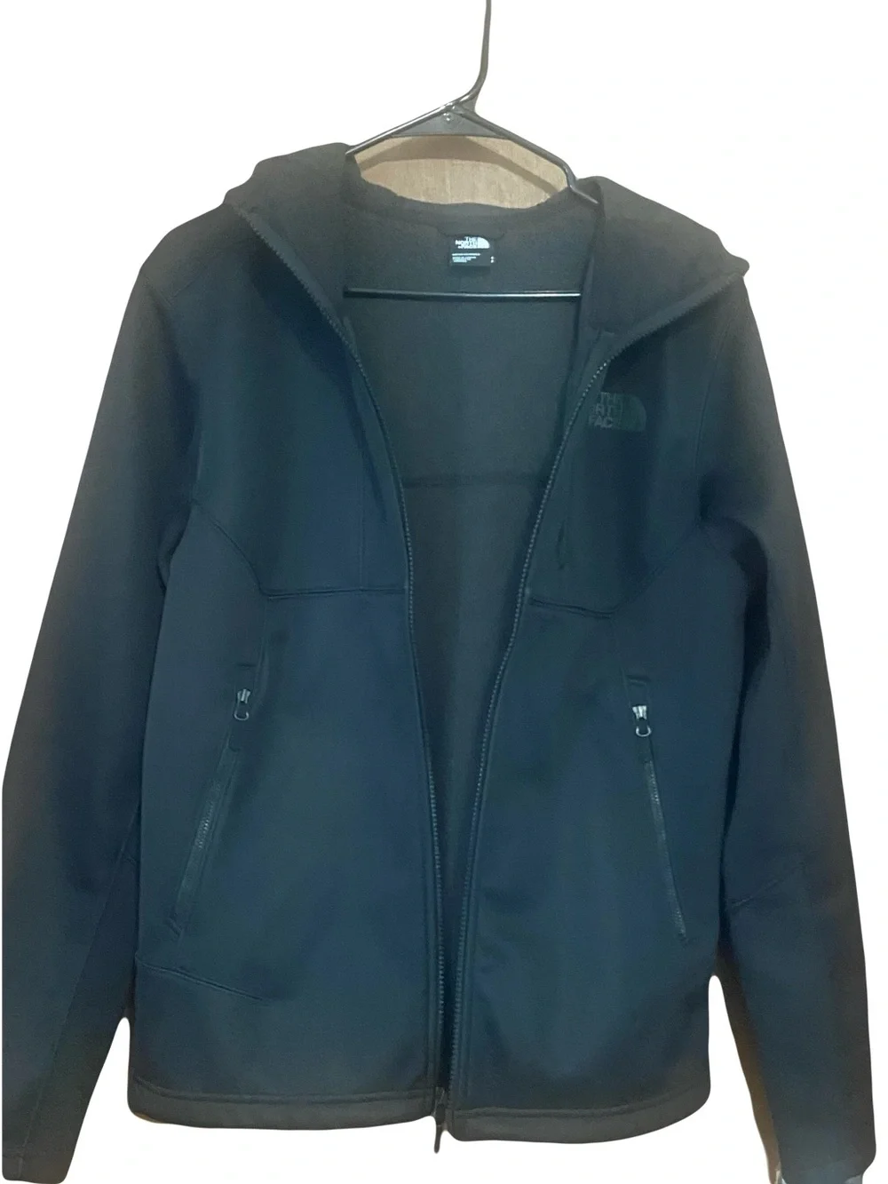 The North Face Black Hooded Softshell Windbreaker